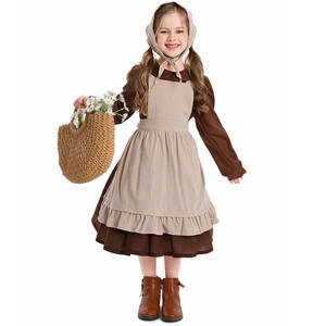 Vente flash Robe de demoiselle d'honneur de conte de fées avec hijab pour filles, costume d'Halloween pour enfants pour spectacle de scène, cosplay du Nouvel An pour enfants - Product Image 2