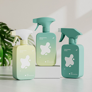Botella de Spray Plana de Plástico de 350ml 500ml Personalizada para Habitaciones, Botella de Spray Fina de 500ml para Jabón Líquido - Product Image 5