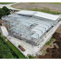 Bâtiments industriels à structure en acier à double pente K-Span à vendre avec systèmes hydroponiques