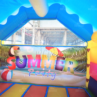 WINSUN Meilleure Vente Aire de Jeux Gonflable Intérieure pour Enfants, Toboggan, Trampoline, Château Gonflable, Thème Animaux, Installation Facile