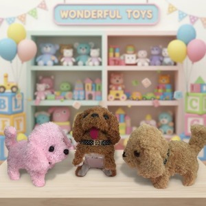 Oso de Peluche Eléctrico Transfronterizo con Collar, Juguete Eléctrico de Peluche para Niños que Camina, Ladra y Mueve la Cola - Product Image 3