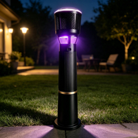 Nouveau Répulsif et Exterminateur de Moustiques pour Cour de Villa SW - Piège Bionique au CO2 au Laser au Dioxyde de Carbone avec Acier Inoxydable 304