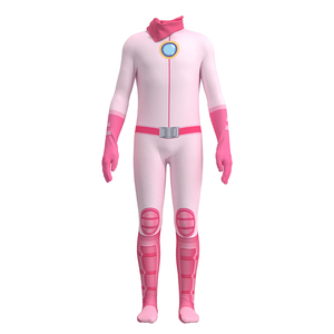 Trajes de Poliéster Rosa Princesa Peach al por Mayor, Mono para Adultos y Niñas, Disfraz de Halloween, Personaje de Videojuego, <span class=keywords><strong>Disfraces</strong></span> de Películas y Televisión - Product Image 2
