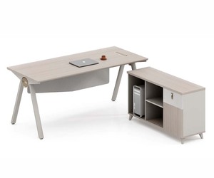 Becy Furniture Navigate Serie Bureau de direction modulaire de qualité supérieure avec rangement Panneau en bois moderne Design - Product Image 4