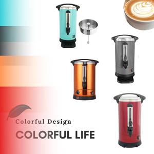 <span class=keywords><strong>Percolateur</strong></span> à café commercial en acier inoxydable avec revêtement coloré, <span class=keywords><strong>100</strong></span> <span class=keywords><strong>tasses</strong></span>, cafetière à thé avec robinet, distributeur de café facile à préparer - Product Image 3