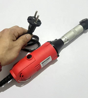 Mesin Poles Mobil Mini Tanpa Kabel 2 Inci, Motor Brushless, Kecepatan Variabel, Alat Poles Lithium untuk Penggunaan Kelautan, DIY, dan Industri