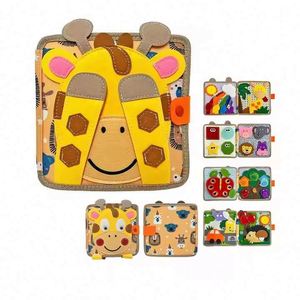 Meilleure Vente Nouveau Design Livre d'Activités Silencieux Girafe, Livre d'Activités pour Tout-Petits, Jouet Sensoriel pour Tout-Petits, Livre Silencieux Girafe - Product Image 2