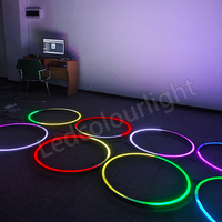 Circulaire LED Néon Bande Lumière Scène Décoration De Noël Réverbère Événements En Plein Air DMX Pixel Anneau Lumière