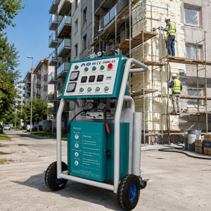 Máquina de Espuma en Aerosol de Largo Alcance con Manguera de 90m, Unidad de Aislamiento de Poliuretano de 139kg para Techos Altos y Trabajos en Edificios Comerciales - Product Image 1
