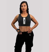 Damen Yoga Activewear Sets mit Eigenem Logo Vorne Elastischer Bund Einfarbig 2-Teilig Atmungsaktive Fitness-Bekleidung