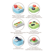 Table de jeu multifonctionnelle Block Island, table d'activités interactive, table de jeu sensoriel pour l'apprentissage précoce, jouet éducatif pour tout-petits