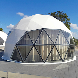 Mewah tahan air Dome Hotel rumah Geodesic Domes Glamping <span class=keywords><strong>Igloo</strong></span> dengan jendela kaca - Product Image 1