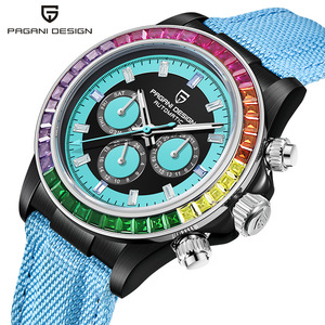 Pagani Design Men's <b>Automatic</b> Mechanical <b>Watch</b> Stainless Steel 100m Water Resistant <b>Skeletonized</b> PD-1732 - Product Image 1