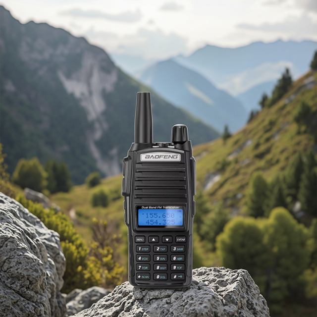 Baofeng UV82 5- 8W BAOFENG Dual Band 2 Way Walkie Talkie UV-82 UHF VHF PTT Long Range Ham Wireless Two Way Radio