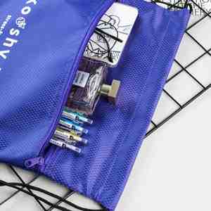 Custom Large Capacity Ultralight <b>Nylon</b> Mesh <b>Backpack</b> Waterproof Cinch Gym Travel Shoes Sack Storage with Toggle Drawstring Bag - Product Image 4