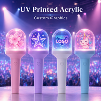 Palo de luz LED modelo 3D personalizado para fiestas 512 DMX Control remoto Glow Stick Concert Must-Have acrílico patrón insertar plástico