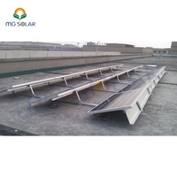 Angle d'inclinaison en aluminium 15 ° ~ 30 ° Triangle réglable Structure de montage solaire Panneau solaire Installation sur toit plat