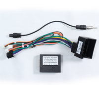 Meihua Cadre de tableau de bord de voiture portable de 9 pouces pour Mercedes Benz DVD MP3 Écran partagé Stéréo Radio Fascia Kit Android avec faisceau