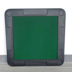 Table de cartes domino moderne en métal noir et plastique pour usage extérieur dans la cour de l'entrepôt de l'hôtel fournie par la Chine - Product Image 2