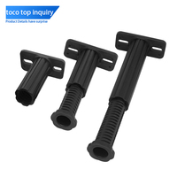 Pied de support télescopique réglable en plastique pour lit, pieds de meubles réglables en hauteur pour cadre de lit, canapé, quincaillerie de support d'armoire