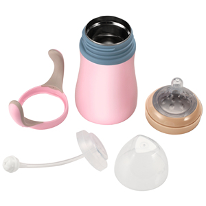 Biberons isothermes Fayren <span class=keywords><strong>sans</strong></span> BPA en acier inoxydable 316 avec poignée, tétine et couvercle, gourde pour enfants anti-fuite - Product Image 5
