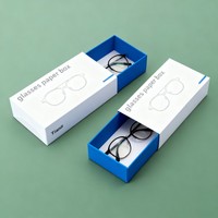 Boîte à tiroir pour étiquettes de marque d'impression numérique pour étuis à lunettes de soleil, emballage avec impression d'informations produit pour lunettes