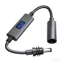 Câble d'alimentation 12V 24V DC 5521 avec voltmètre pour Starlink Mini, cordon d'extension DC 5,5 x 2,1 mm mâle vers femelle