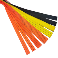 Ağır 100% Polyester düz dokuma malzeme 25mm/35mm/50mm genişlik kayışlar ve dokuma sapanlar için