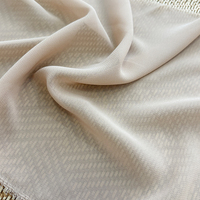 Rouleau de tissu en mousseline de polyester doux et transparent pour hijab, foulard, chemisier et robe longue