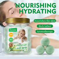 Bombes de bain aux huiles essentielles naturelles de marque privée 30g, soin des pieds, biologiques, au lys frais, boules effervescentes pour bain moussant, coffret cadeau, relaxation spa