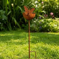 Mangeoire et abreuvoir universels minimalistes en fer forgé de Quanzhou pour usage extérieur (jardins, pelouses, parcs) – Compact et à brancher – Idéal pour l'exportation
