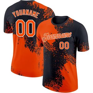 Camisetas y jerseys de béisbol personalizables, patrón de cepillo de novedad transpirable personalizado con logotipo de nombre y número para hombres, mujeres y jóvenes - Product Image 4