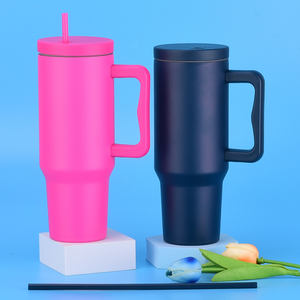 नया डिजाइन 40 औंस स्टेनलेस स्टील वैक्यूम टंबलर ढक्कन और पुआल आइस क्यूब फ्रेंडली लीक-प्रूफ बीपा मुफ्त - Product Image 4