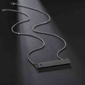 All'ingrosso personalizzato <span class=keywords><strong>925</strong></span> <span class=keywords><strong>in</strong></span> <span class=keywords><strong>argento</strong></span> Sterling gioielli personalizzati rodiato placcato <span class=keywords><strong>con</strong></span> zircone qualsiasi <span class=keywords><strong>nome</strong></span> o Logo Tag <span class=keywords><strong>collana</strong></span> per il partito - Product Image 5