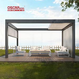 Toldo Acrílico Retráctil Motorizado <span class=keywords><strong>con</strong></span> Luz Led Patio Jardín Balcón Pérgola Retráctil - Product Image 1