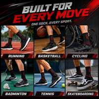 Chaussettes de sport respirantes et absorbantes avec logo personnalisable, chaussettes de sport pour la salle de sport, le basketball, chaussettes de course unisexes en tissu éponge