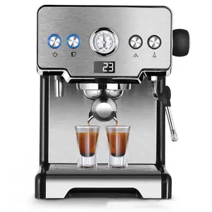 אישית אוטומטי נירוסטה 1.7L לחץ מסחרי Espress מכונת קפה מכונה