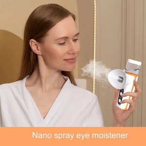 Pulvérisateur de brume oculaire portable, masques oculaires chauffants hydratants pour soulager la sécheresse, compresse chaude rapide, vapeur réglable sur 3 températures - Product Image 5