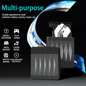 Lecteur Blu-ray externe, lecteur Blu-ray/DVD externe pour PC, <span class=keywords><strong>graveur</strong></span> Blu-ray externe avec câble d'extension USB 3.0 Type-C - Product Image 2