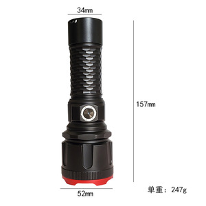 Nouvelle lampe torche laser blanche rechargeable, haute intensité, longue portée, équipement d'éclairage extérieur P160 T9754 - Product Image 4