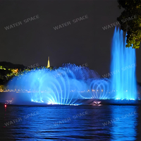 Approvisionnement en gros pour l'ingénierie : Matériel de fontaine aquatique laserisée pour les travaux de rénovation des quartiers commerciaux en bord de lac