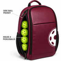 Sac à dos de pickleball personnalisé avec compartiment à chaussures, grande capacité, sac de rangement pour équipement sportif, poche pour bouteille d'eau