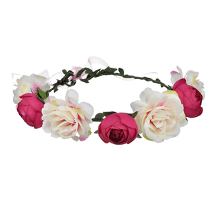 <span class=keywords><strong>Couronne</strong></span> florale de Nouvel An 2020, bandeau de <span class=keywords><strong>fleurs</strong></span> tendance <span class=keywords><strong>pour</strong></span> les filles, accessoires de <span class=keywords><strong>cheveux</strong></span> de <span class=keywords><strong>couronne</strong></span>, fête élégante - Product Image 3