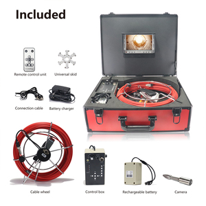 DVR ile endoskopi kamerası 23mm Lens kendini tesviye boru dedektör kamerası 20M/30M/40M/50M sıhhi tesisat muayene kamera - Product Image 6