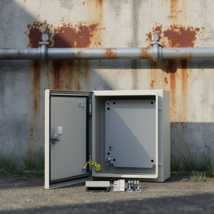 Caja Eléctrica de Acero Nema 4X de 12 x 10 x 6 Pulgadas, IP66, Impermeable, para Interiores y Exteriores, para Instrumentos Electrónicos - Product Image 2