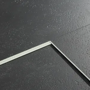 4mm imperméable à l'eau ignifuge pvc plastique clic vinyle carreaux marbre look spc plancher