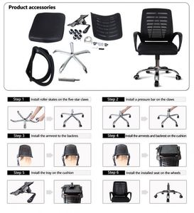 Gran oferta, venta al por mayor, silla giratoria, silla de ordenador, malla de personal Simple, silla elevadora y silla reclinable para uso doméstico/ - Product Image 6