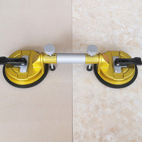 Poignée à double ventouse pour comptoir en pierre-Aspirateur pour carrelage/métal/verre, extracteur de bosses et outil de couture de pavage