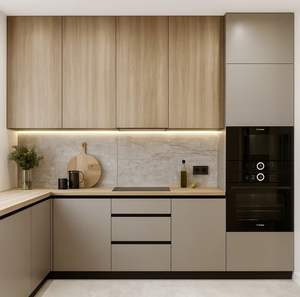 Armoires de cuisine CBMmart, <span class=keywords><strong>designs</strong></span> modernes personnalisés, laque brillante, placage bois, modulaires, bois massif, <span class=keywords><strong>designs</strong></span> de luxe - Product Image 3