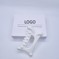 Boîtes en papier de Style livre de haute qualité, outil de Massage de grattage en céramique, boîte d'emballage Gua Sha avec étiquettes privées, Logo personnalisé